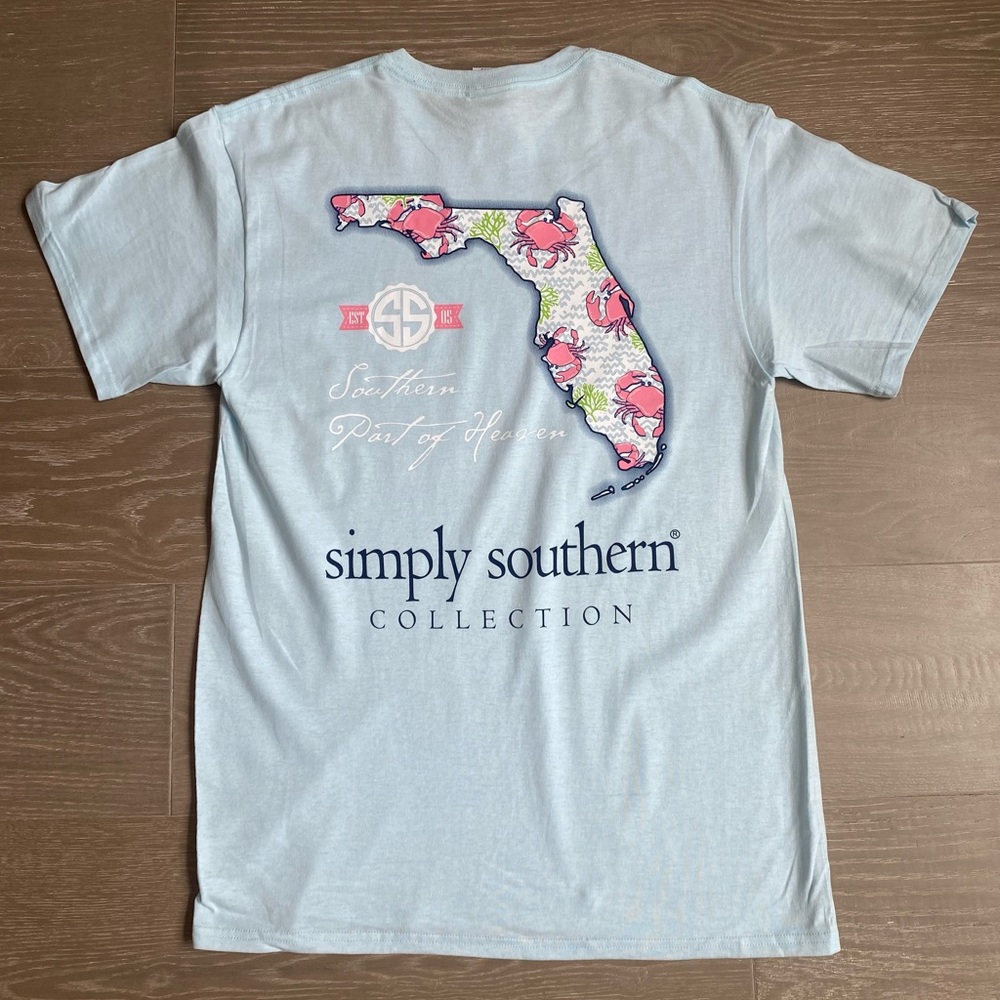 Women’s Simply Southern Florida Shirt, Adult Medium